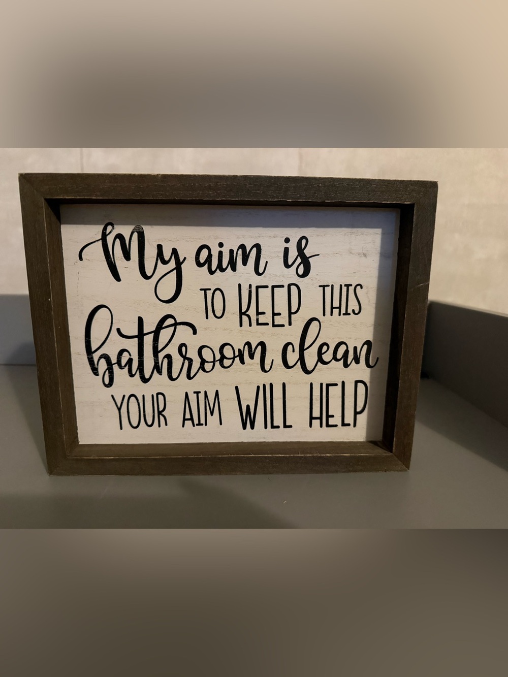 Kirklands Brown and Tan Framed Wall Art Back